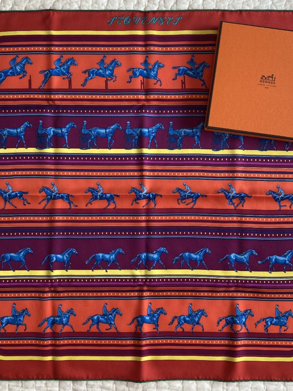 NWT Hermes Sequences Silk Scarf